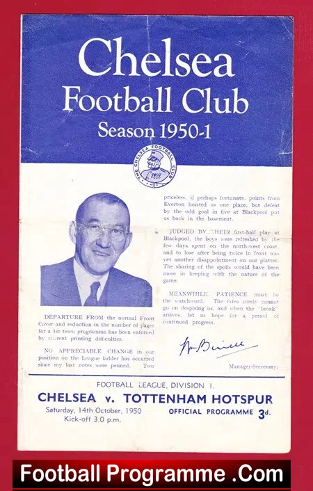 Chelsea v Tottenham 1950
