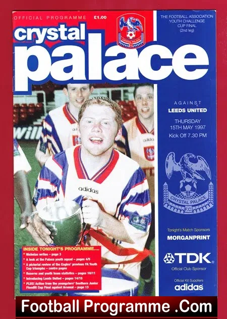 Crystal Palace v Leeds United 1997 - Youth Cup Final 2nd Leg