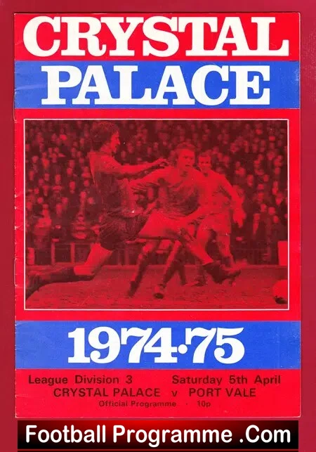 Crystal Palace v Port Vale 1975