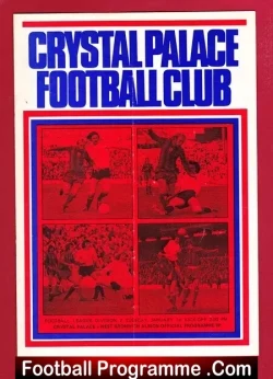 Crystal Palace v WBA 1974 - football programme