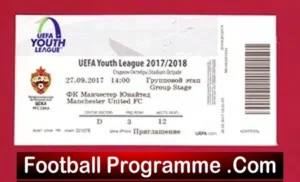 CSKA Moscow v Manchester United 2017 – Ticket – UEFA Youth