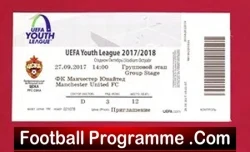 CSKA Moscow v Manchester United 2017 – Ticket – UEFA Youth