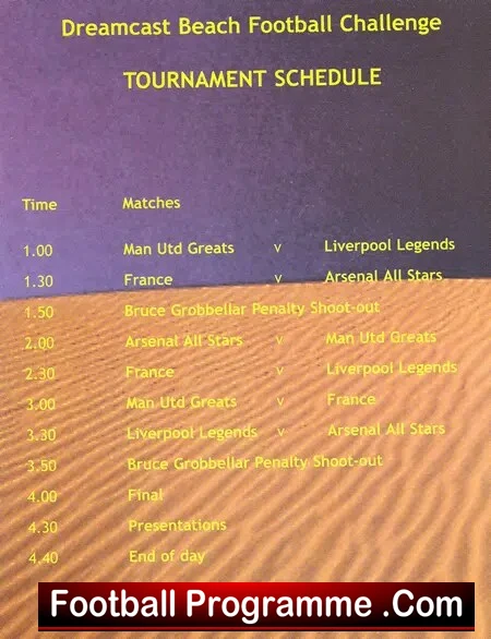 France v Manchester United X1 2000 - Beach Football Eric Cantona