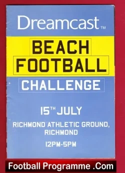 France v Manchester United XI 2000 – Beach Football Eric Cantona