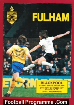 Fulham v Blackpool 1977 – George Best Featured