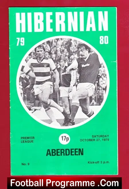 Hibernian Hibs v Aberdeen 1979