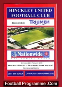 Hinckley United v Bradford Park Avenue 2005 – Last Middlefield