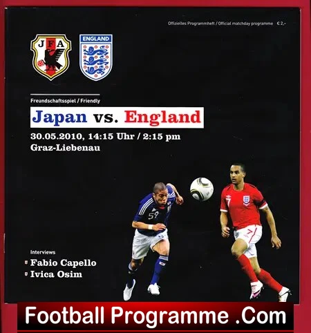 Japan v England 2010 – In Austria