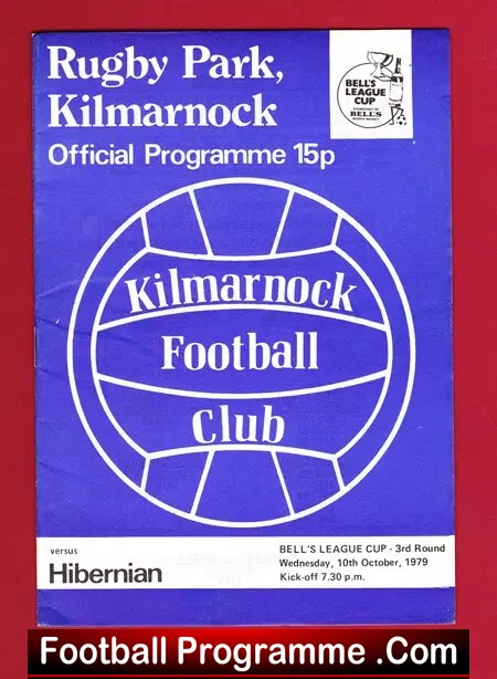 Kilmarnock v Hibernian Hibs 1979