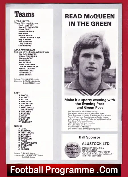 Leeds United v Ajax 1977 - Silver Jubilee Match