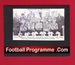 Lincoln City Football Club Multi Signed Autographed Picture 1960 - football memorabilia
