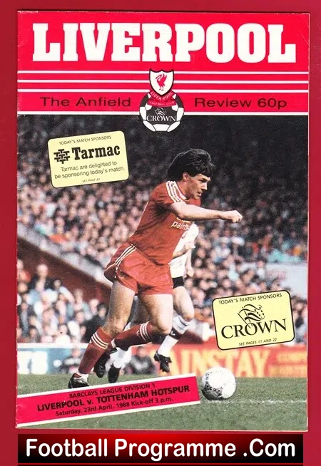 Liverpool v Tottenham 1988 – Football League Title Decider Match
