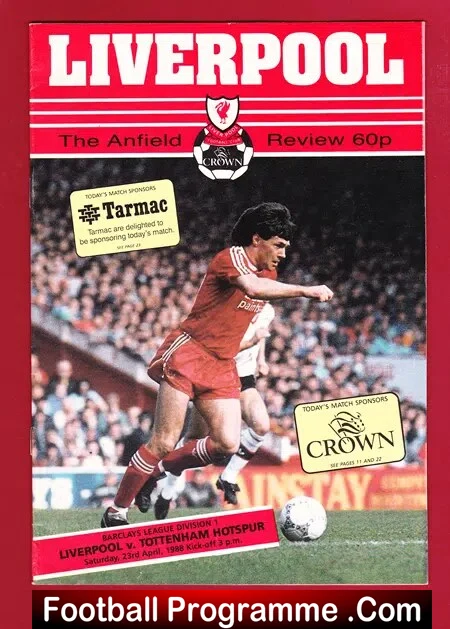 Liverpool v Tottenham 1988 – League Title Decider Match