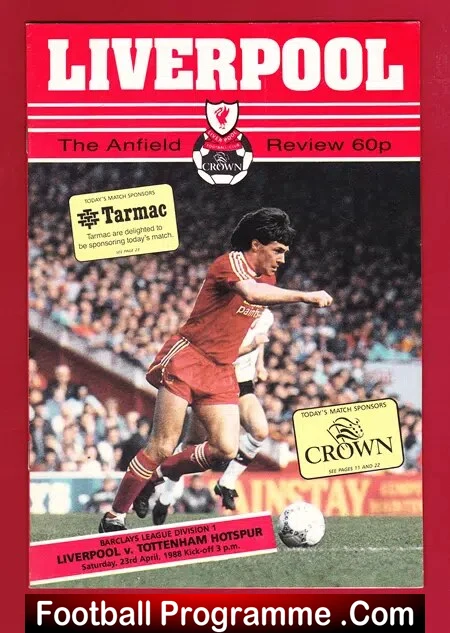 Liverpool v Tottenham 1988 – League Title Clincher Match
