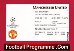 Manchester United v Inter Milan 1999 – Treble Season Ticket