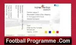 Manchester United v Reading 2019 – Ticket Under 23 U23 Leigh