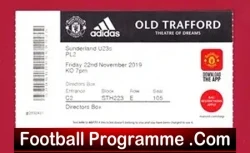 Manchester United v Sunderland 2019 – Under 23 U23 Old Trafford