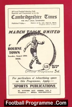 March Town v Bourne Town 1950