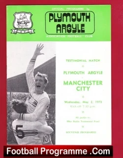 Mike Bickle Testimonial Benefit Game Plymouth Argyle 1973