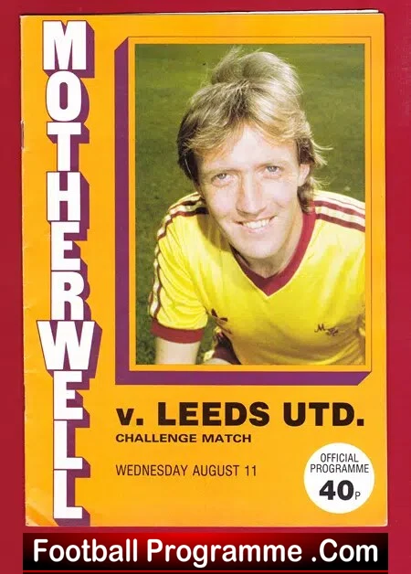 Motherwell v Leeds United 1982 – George Best for Motherwell Team