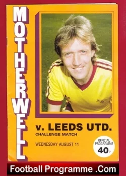 Motherwell v Leeds United 1982 – George Best for Motherwell Team
