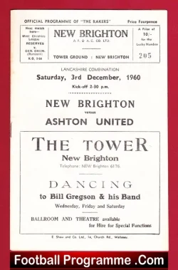 New Brighton v Ashton United 1960 – Lancashire Combination