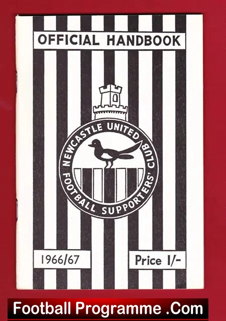 Newcastle United Football CLub Official Handbook 1966 – 1967