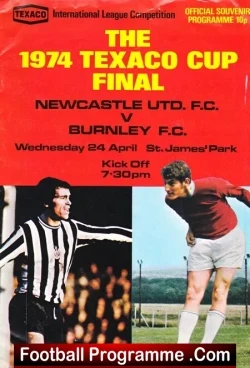 Newcastle United v Burnley 1974 – Texaco Cup Final