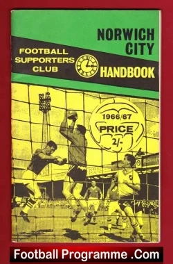 Norwich City Football Club Official Handbook 1966 – 1967