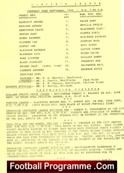 Nottingham Forest v Manchester United 1993 – Reserves Match Beckham