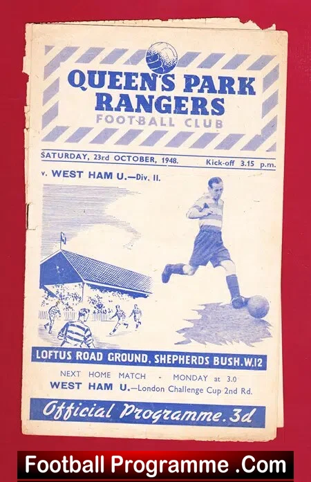 Queens Park Rangers v West Ham United 1948 – to clear