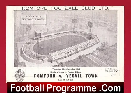 Romford v Yeovil Town 1964