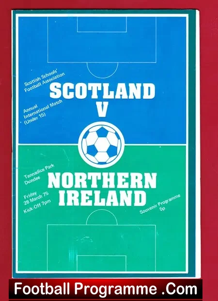 Scotland v Northern Ireland 1975 – Dundee United Tannadice Park