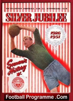 Southampton Football Club Supporters Silver Jubilee Booklet 1951 - football memorabilia