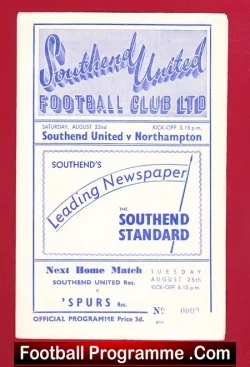 Southend United v Northampton Town 1953