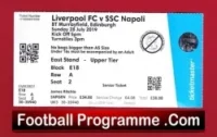 SSC Napoli v Liverpool 2019 – Football Ticket Edinburgh Scotland