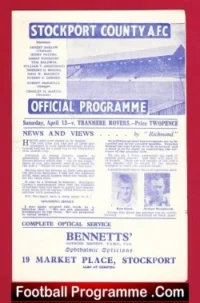 Stockport County v Tranmere Rovers 1946