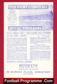 Stockport County v Tranmere Rovers 1946