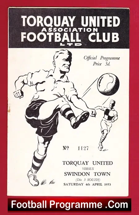Torquay United v Swindon Town 1953