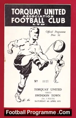 Torquay United v Swindon Town 1953