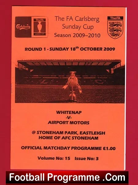 Whitenap v Airport Motors 2009 – Sunday Cup at Stoneham FC