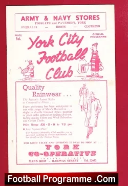 York City v Newcastle United 1959 – Opening New Floodlights