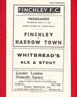 Finchley v Harrow Town 1946