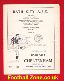 Bath City v Cheltenham Town 1953 – to clear