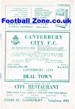 Canterbury City v Deal Town 1956