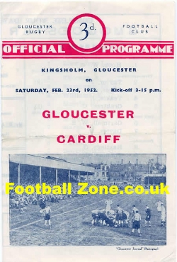 Gloucester Rugby v Cardiff 1952