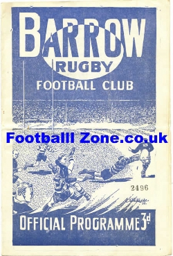Barrow Rugby v Whitehaven 1955