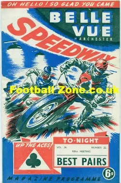 Belle Vue Speedway 1955 Best Pairs Trophy