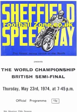 World Speedway Championship British Final 1974