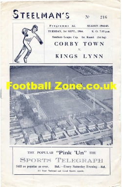 Corby Town v Kings Lynn 1964